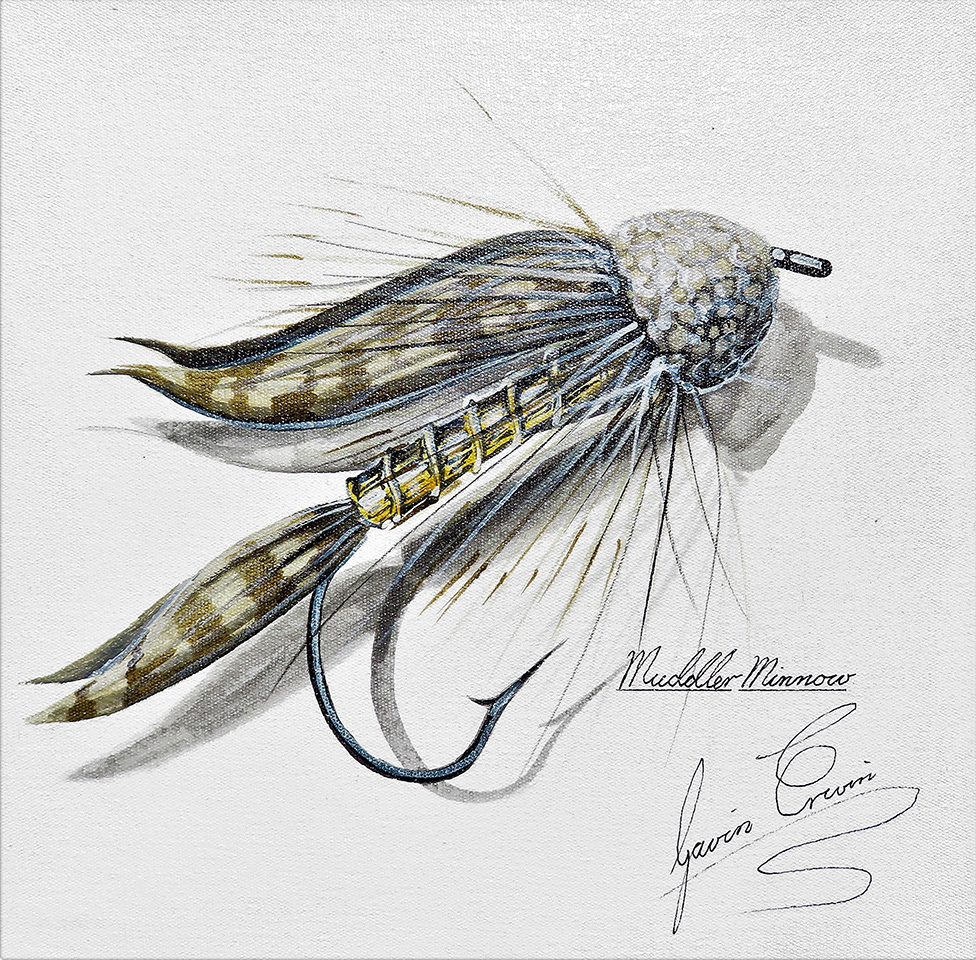 Gavin Erwin Acrylic Artwork | Fly Fishing Paintings On Canvas