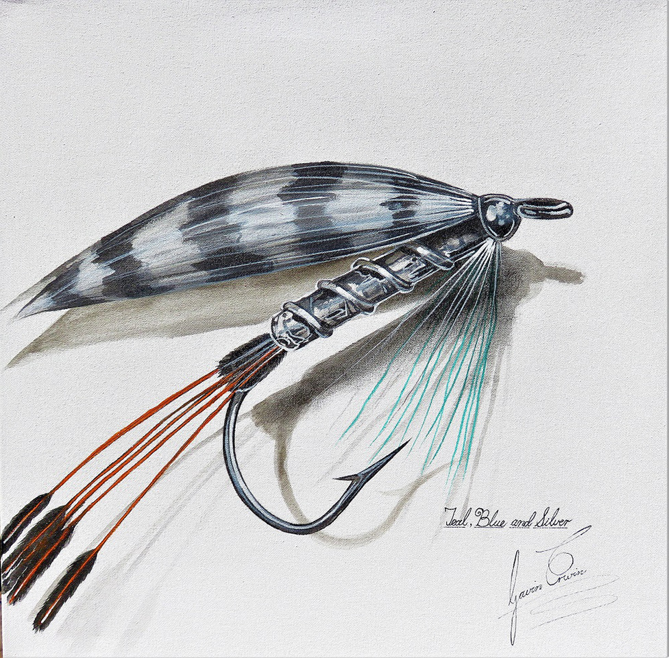 Gavin Erwin Acrylic Artwork | Fly Fishing Paintings On Canvas